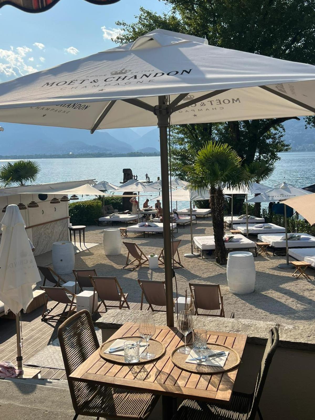 Riva Beach Club I Boutique Hotel I Restaurant Gambarogno Ngoại thất bức ảnh