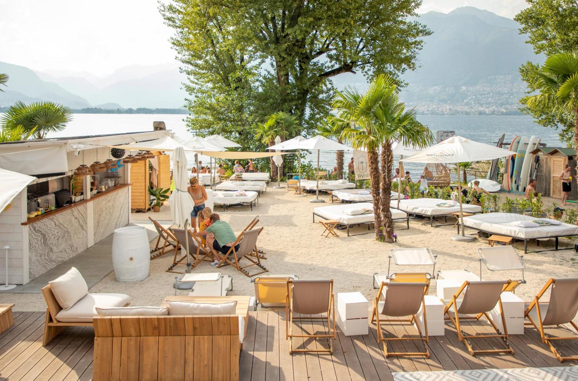 Riva Beach Club I Boutique Hotel I Restaurant Gambarogno Ngoại thất bức ảnh